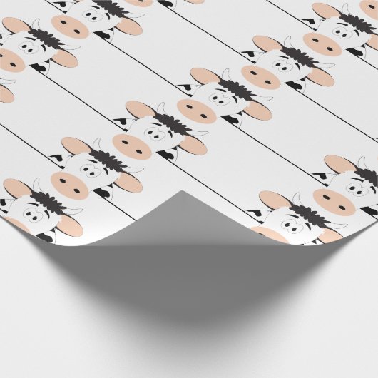 Kuh Geschenkpapier (Ecke)