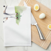 Kuh Geschirrtuch (Viertel Falte)