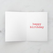 Kuh Gesicht Geburtstagskarte Karte (Innenseite)