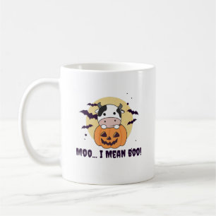 Kuh Ghost Niedlich Kawaii Halloween Moo I Gemein B Kaffeetasse