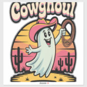 Kuh Ghoul Halloween Spooky Aufkleber (Blatt)