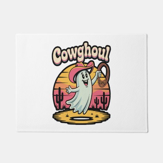 Kuh Ghoul Halloween Spooky Fußmatte (Vorderseite)