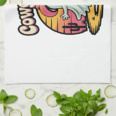 Kuh Ghoul Halloween Spooky Geschirrtuch (Gefaltet)