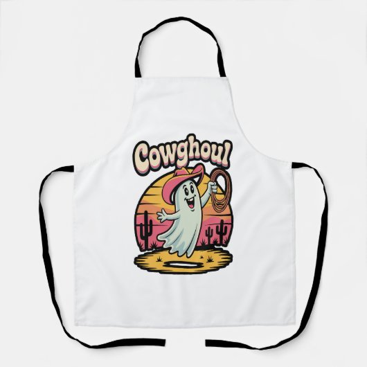 Kuh Ghoul Halloween Spooky Schürze (Vorderseite)