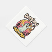 Kuh Ghoul Halloween Spooky Serviette (Ecke)