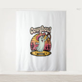 Kuh Ghoul Halloween Spooky Wandteppich (Vorderseite)