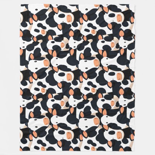 Kuh Gigantische Blankette Fleecedecke (Vorderseite)