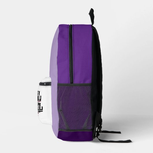 Kuh Girl Flower Girl Bedruckter Rucksack (Rechts)