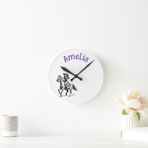 Kuh Girl Runde Wanduhr