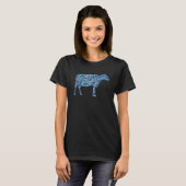 Kuh Glasmalerei T-Shirt (Vorne ganz)