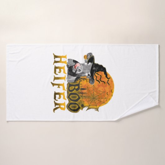 Kuh Halloween Badehandtuch (Badehandtuch)