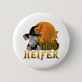 Kuh Halloween Button (Vorderseite)