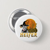 Kuh Halloween Button (Vorne & Hinten)