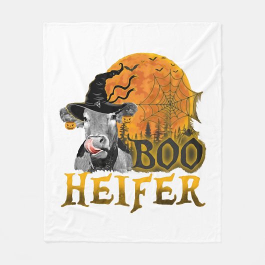 Kuh Halloween Fleecedecke (Vorderseite)