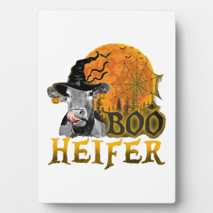 Kuh Halloween Fotoplatte