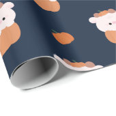 Kuh Halloween Geschenkpapier (Rolleneckpunkt)