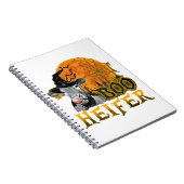 Kuh Halloween Notizblock (Rechte Seite)