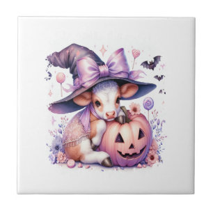 Kuh Halloween Platz Fliese