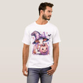 Kuh Halloween Platz T-Shirt (Vorne ganz)