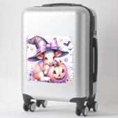 Kuh Halloween Square Aufkleber (Koffer)