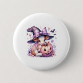 Kuh Halloween Square Button (Vorderseite)