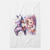 Kuh Halloween Square Geschirrtuch (Vertikal)