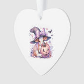 Kuh Halloween Square Ornament (Vorderseite)