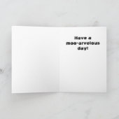 Kuh Happy Geburtstagskarte Karte (Innenseite)