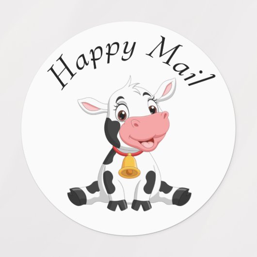 Kuh Happy Mail Labels Etiketten (Design 3)