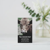 Kuh-Hauptrindfleisch-Ranch Visitenkarte (Stehend Vorderseite)
