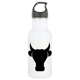 Kuh-HauptSilhouette Edelstahlflasche