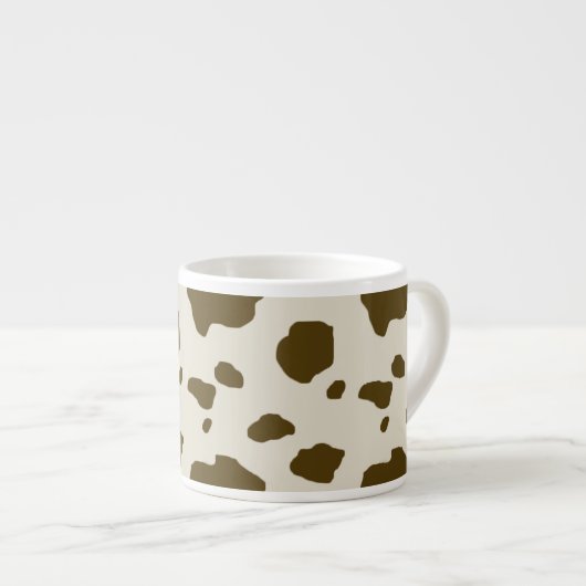 KUH-HAUT-Braun Espressotasse (Vorderseite Rechts)