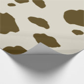 KUH-HAUT-Braun Geschenkpapier (Ecke)
