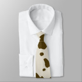 KUH-HAUT-Braun-Großdruck Krawatte (Gebunden)