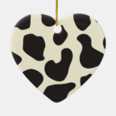Kuh-Haut-Kuh-Muster Keramik Ornament (Hinten)
