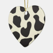 Kuh-Haut-Kuh-Muster Keramik Ornament (Links)