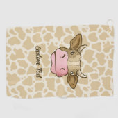 Kuh Head Golf Handtuch (Horizontal)