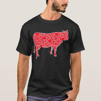 Kuh Herz Valentinstag Heifer Farm Lover Girl G T-Shirt