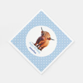 Kuh Highland Blue Birthday Serviette (Ecke)