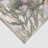 Kuh Highland Scotland Thistle Watercolor Seidenpapier (Detail)