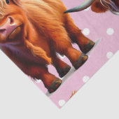 Kuh-Hochlandrosa Seidenpapier (Ausschnitt)