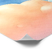 Kuh Hot Air Ballon Boy Poster (Ecke)