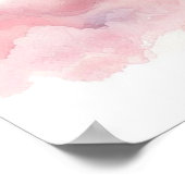 Kuh Hot Air Ballon Girl Poster (Ecke)