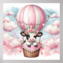 Kuh Hot Air Ballon Girl
