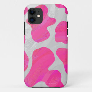 Kuh Hot Pink und Weiß Druck Case-Mate iPhone Hülle