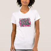 Kuh - Hot Rosa und Weiß T-Shirt (Vorderseite)