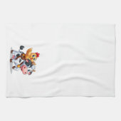 Kuh/Huhn niedlich Cartoon Geschirrtuch (Horizontal)