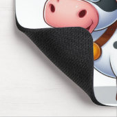 Kuh/Huhn niedlich Cartoon Mousepad (Ecke)