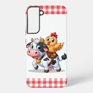 Kuh/Huhn niedlich Cartoon Samsung Galaxy Hülle