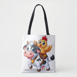 Kuh/Huhn niedlich Cartoon Tasche